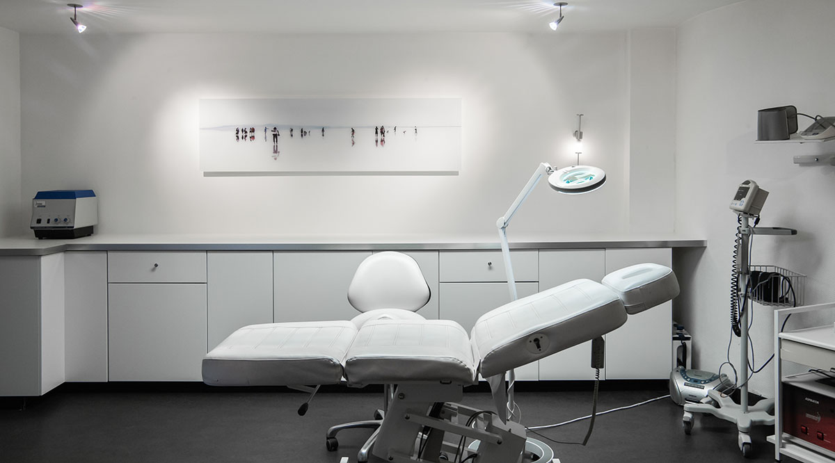 Salle de soins de médecine esthétique de l'Espace Médical Rogier